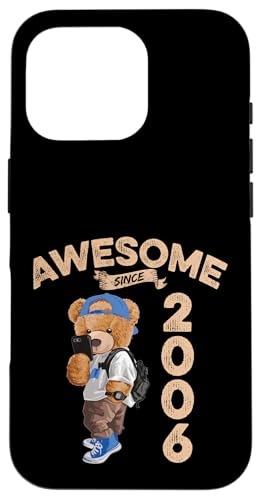 Awesome Since 2006 Lustiger Bär Geschenkidee Kindergarten Hülle für iPhone 16 Pro Awesome Since 2006 Lustiger Bär Geschenkidee Kindergarten Hülle für iPhone 16 Pro von Coole Teddy Jahrgangsgeschenke Awesome Since