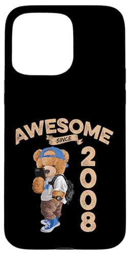 Awesome Since 2008 Lustiger Bär Geschenkidee Kindergarten Hülle für iPhone 15 Pro Max Awesome Since 2008 Lustiger Bär Geschenkidee Kindergarten Hülle für iPhone 15 Pro Max von Coole Teddy Jahrgangsgeschenke Awesome Since