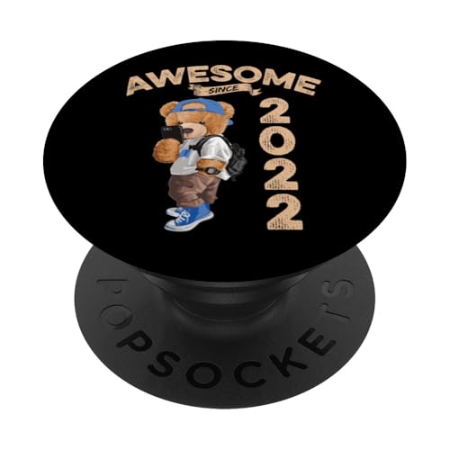 Awesome Since 2022 Lustiger Bär Geschenkidee Kindergarten PopSockets Klebender PopGrip Awesome Since 2022 Lustiger Bär Geschenkidee Kindergarten PopSockets Klebender PopGrip von Coole Teddy Jahrgangsgeschenke Awesome Since