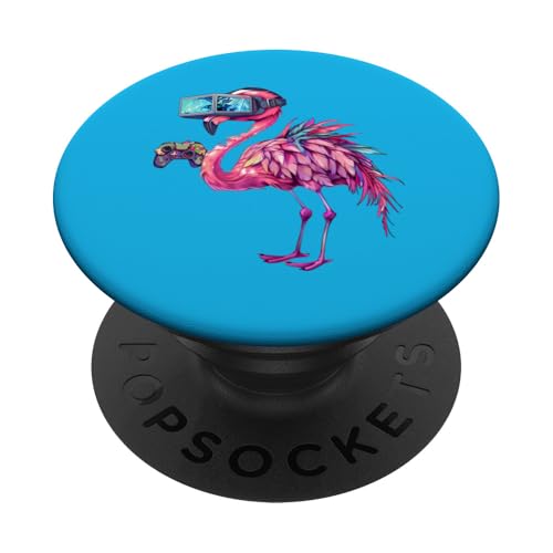 Zockende Tiere- Flamingo spielt Konsolen-Videospiele PopSockets mit austauschbarem PopGrip Zockende Tiere- Flamingo spielt Konsolen-Videospiele PopSockets mit austauschbarem PopGrip von Coole Tiere Die Zocken Und Videospiele Spielen