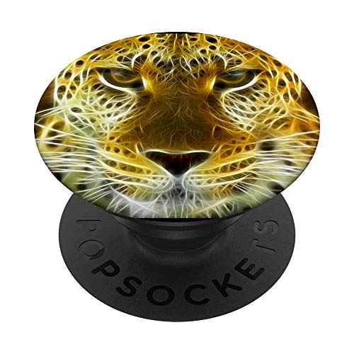 Tiger Tier Muster Tigermuster Safari Afrika Löwe Zoo PopSockets PopGrip: Ausziehbarer Sockel und Griff für Handys/Tablets mit Tauschbarem Top von Cooler Fingerhalter schön am Handy Mädchen & Jungs