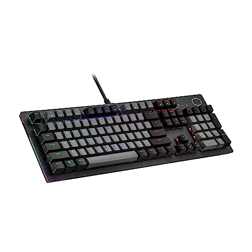 Cooler Master CK352 Gaming-Tastatur in voller Größe, rote Schalter, US-Layout - QWERTY, Space Grau von Cooler Master