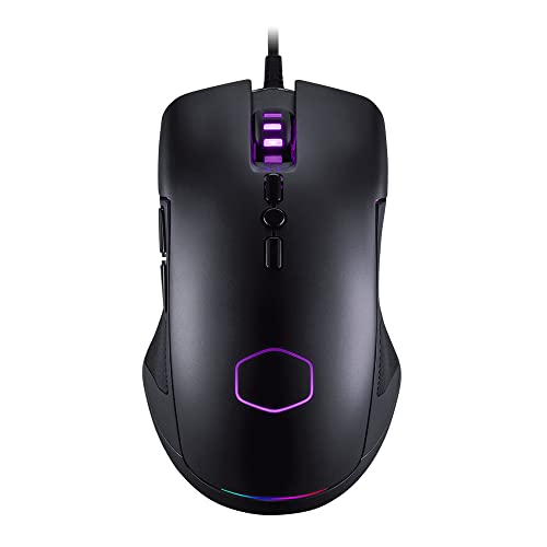 Cooler Master CM310 RGB Wired Gaming Mouse - 10000 DPI Optical Sensor, Ambidextrous Claw/Palm Grip Design with Rubberized Sides, 8 Buttons - Matte Black von Cooler Master