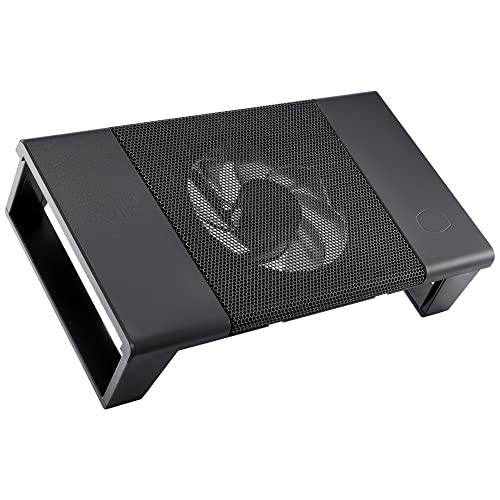 Cooler Master Connect Stand Netzwerkkühler – Kühlständer für Router- und Modem mit Metallgitter, abnehmbarer SickleFlow 120mm Reverse Lüfter, USB-Konnektivität – Schwarz von Cooler Master