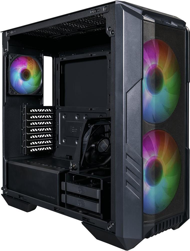 Cooler Master HAF 500 - Midi Tower - PC - Schwarz - ATX - EATX - ITX - micro ATX - SSI CEB - Netz - Kunststoff - Stahl - Gehärtetes Glas - Multi (H500-KGNN-S00) von Cooler Master