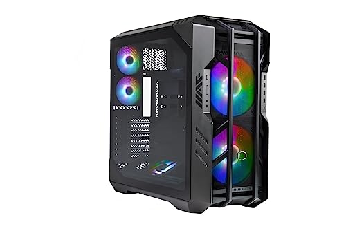 Cooler Master HAF 700 PC-Gehäuse – Full-Tower, E-ATX-kompatibel, 5 x vorinstallierte Lüfter, drehbare Kühlerhalterung, High-Airflow-Kühlung, TG-Seitenwand, werkzeugloses Design, inkl. ARGB-Controller von Cooler Master