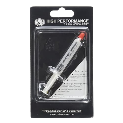 Cooler Master HTK-002 Thermal Grease Wärmeleitpaste 'Hohe Wärmeleitfähigkeit , 0.8 W/m.K, 2ml' HTK-002-U1-GP Cooler Master HTK-002 Thermal Grease Wärmeleitpaste 'Hohe Wärmeleitfähigkeit , 0.8 W/m.K, 2ml' HTK-002-U1-GP von Cooler Master