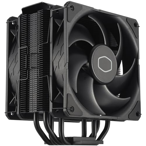 Cooler Master Hyper 212 Black X Duo CPU-Luftkühler – 2xSickleFlow 120 Edge-Lüfter, Aluminium-Finish, 4 kompakte kontinuierliche Direktkontakt-Heatpipes, LGA 1200/1700 & AM4/AM5 Halterungen – Schwarz Cooler Master Hyper 212 Black X Duo CPU-Luftkühler – 2xSickleFlow 120 Edge-Lüfter, Aluminium-Finish, 4 kompakte kontinuierliche Direktkontakt-Heatpipes, LGA 1200/1700 & AM4/AM5 Halterungen – Schwarz von Cooler Master
