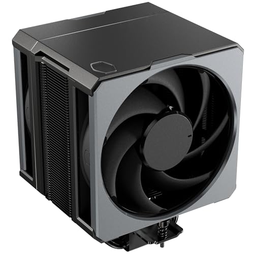 Cooler Master Hyper 612 Apex CPU-Luftkühler – 6 supraleitende Heatpipes (TDP 260 W), 2 x 120P 120mm Mobius-Lüfter, kompakter Kühlkörper, Keine RAM-Störungen – AMD- und Intel-Sockel-kompatibel von Cooler Master