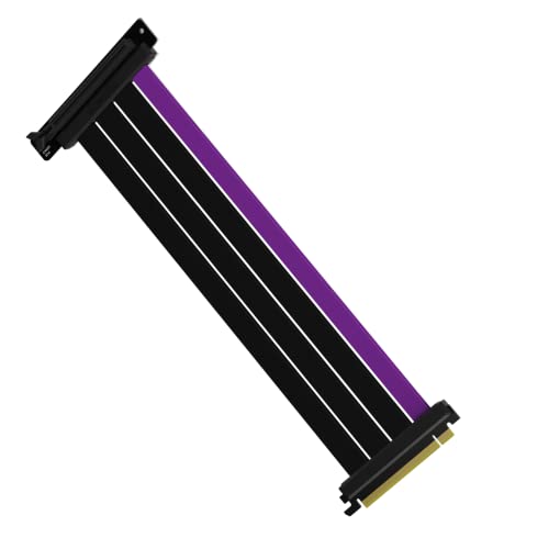 Cooler Master MASTERACCESSORY Riser Kabel PCIe 4.0 kompatibel, EMI geschirmt, 30 AWG, schützendes ABS-Gehäuse für Grafikkarte PCI-E 4.0 x16 300 mm von Cooler Master