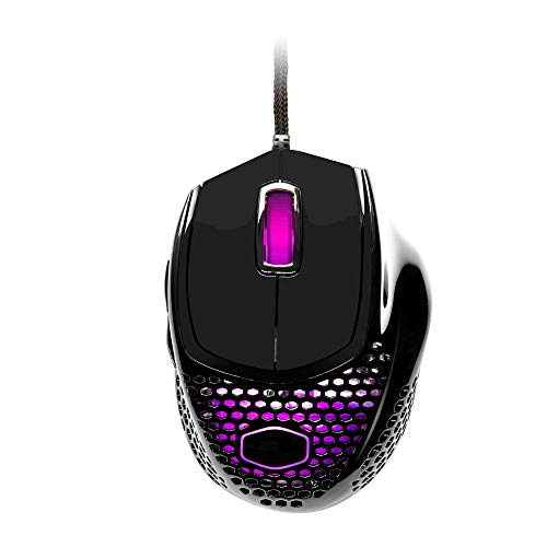 Cooler Master MM720 RGB-LED Claw Grip Gaming Maus mit Kabel - Ultra-leichte 49g Wabenschale, 16000 DPI Optischer Sensor, 70 Millionen Klick Micro Switches, PTFE Gleit-Füße - Glänzend, Schwarz von Cooler Master