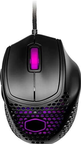 Cooler Master MM720 RGB-LED Claw Grip Gaming Maus mit Kabel - Ultra-leichte 49g Wabenschale, 16000 DPI Optischer Sensor, 70 Millionen Klick Micro Switches, PTFE Gleit-Füße von Cooler Master