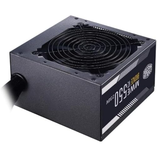 Cooler Master MWE 550 Bronze 230 V V2 – Britisches Netzteil, 80 Plus Bronze, HDB-Lüfter, temperaturempfindlich, DC-DC + LLC mit einfacher Schiene + 12 V von Cooler Master