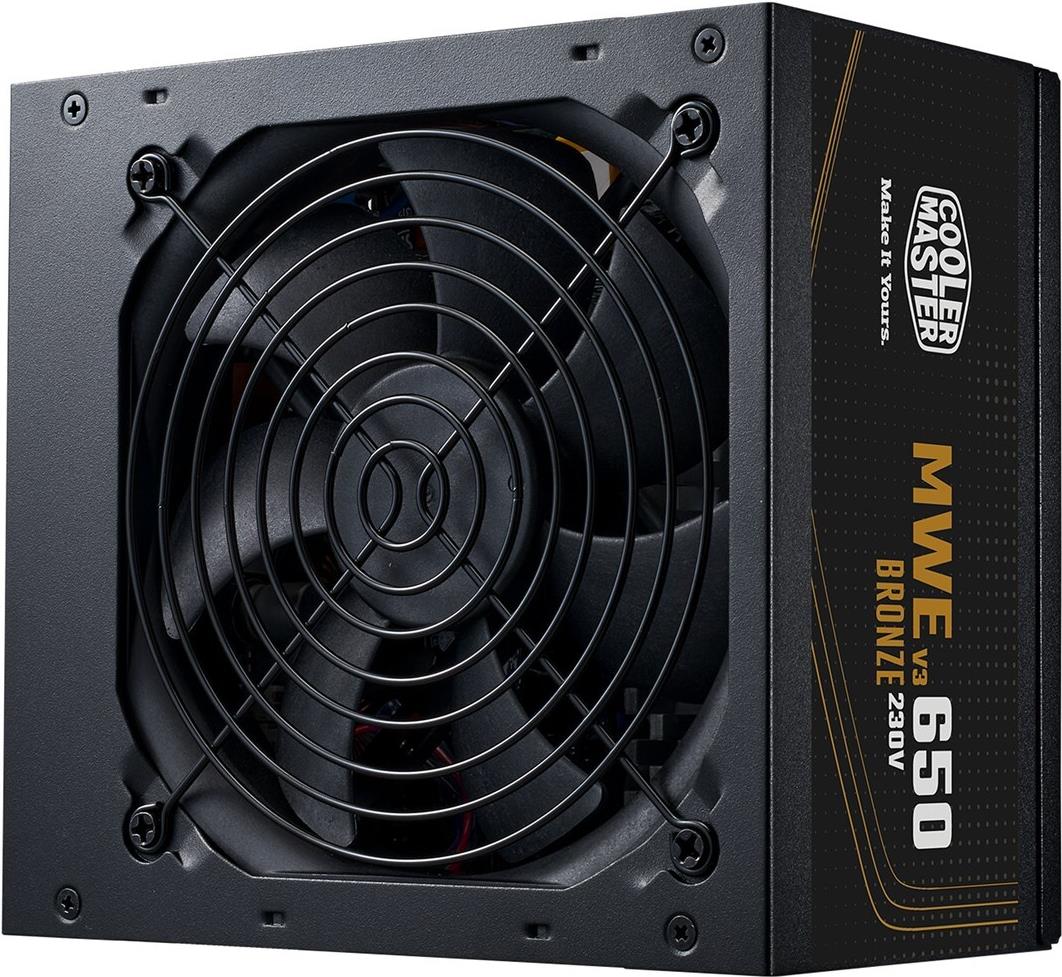 Cooler Master MWE Bronze 650 V3 230V Netzteil 650 W 24-pin ATX ATX Schwarz (MPE-6501-ACABW-3BEU) von Cooler Master