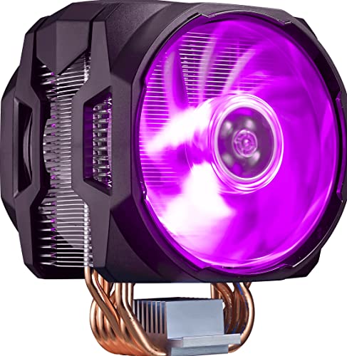 Cooler Master MasterAir MA610P RGB-CPU-Luftkühler, 2 x RGB MasterFan 120-Luftausgleichsventilatoren in Push-Pull-Konfiguration, 6 Heatpipes, Kontaktplatte, universelle Kompatibilität, RGB-Controller Cooler Master MasterAir MA610P RGB-CPU-Luftkühler, 2 x RGB MasterFan 120-Luftausgleichsventilatoren in Push-Pull-Konfiguration, 6 Heatpipes, Kontaktplatte, universelle Kompatibilität, RGB-Controller von Cooler Master