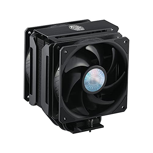 Cooler Master MasterAir MA612 Stealth-CPU-Kühler - Push-Pull SickleFlow 120 V2-PC-Lüfter, 6 Heat Pipes, unbegrenzter RAM-Abstand, mattschwarzes Finish - Amd- und Intel-Kompatibilität von Cooler Master