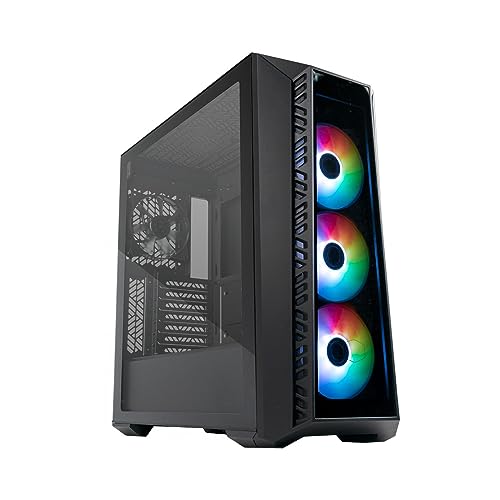 Cooler Master MasterBox 520 PC-Gehäuse – Mid-Tower-ATX-Gehäuse, 4 x vorinstallierte Lüfter, mehrere Luftstromkonfigurationen, Vorder- und Seitenwand aus gehärtetem Glas, ARGB-Controller – Schwarz Cooler Master MasterBox 520 PC-Gehäuse – Mid-Tower-ATX-Gehäuse, 4 x vorinstallierte Lüfter, mehrere Luftstromkonfigurationen, Vorder- und Seitenwand aus gehärtetem Glas, ARGB-Controller – Schwarz von Cooler Master