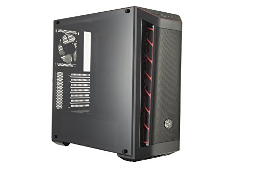 Cooler Master MasterBox MB511 - ATX-PC-Gehäuse mit Mesh-Front, Racing-Design Lufteinlässen, transparenter Seitenwand, flexiblen Luftstromkonfigurationen - roter Akzent Cooler Master MasterBox MB511 - ATX-PC-Gehäuse mit Mesh-Front, Racing-Design Lufteinlässen, transparenter Seitenwand, flexiblen Luftstromkonfigurationen - roter Akzent von Cooler Master