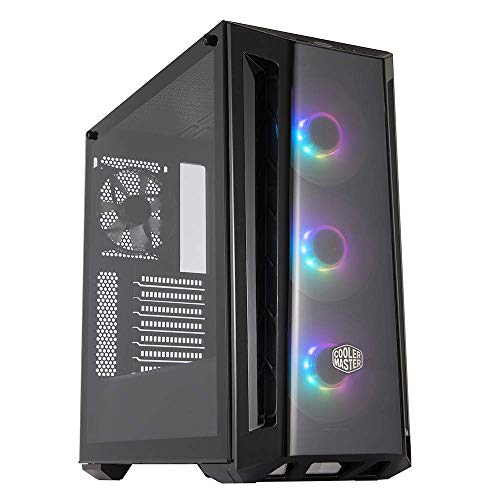 Cooler Master MasterBox MB520 ARGB - ATX-PC-Gehäuse mit getönter Frontplatte, 3 x 120 mm vorinstallierten Lüftern, Glasseitenwand, flexiblen Luftstromkonfigurationen von Cooler Master