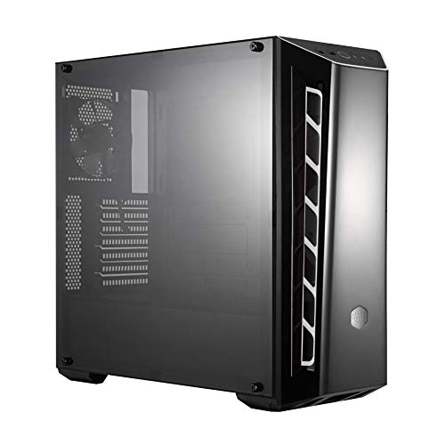 Cooler Master MasterBox MB520 - ATX-PC-Gehäuse mit getönter Frontplatte, Racing-Design Lufteinlässen, transparenter Seitenwand, flexiblen Luftstromkonfigurationen - weißer Akzent von Cooler Master