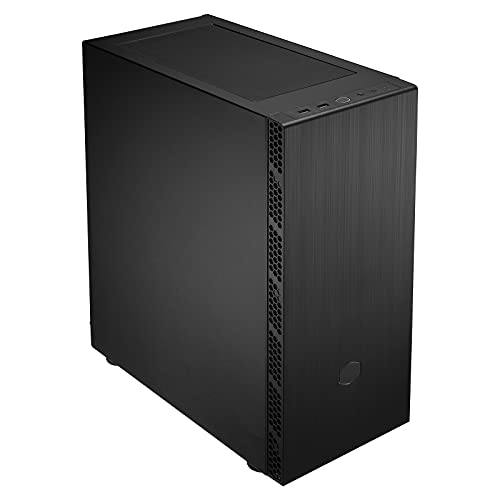 Cooler Master MasterBox MB600L V2 – PC-Gehäuse mit seitlichen Mesh-Einlässen, verbesserte Kühlung und interne Abstände, belüftete Netzteilabdeckung, Frontplatte aus gebürstetem Stahl von Cooler Master