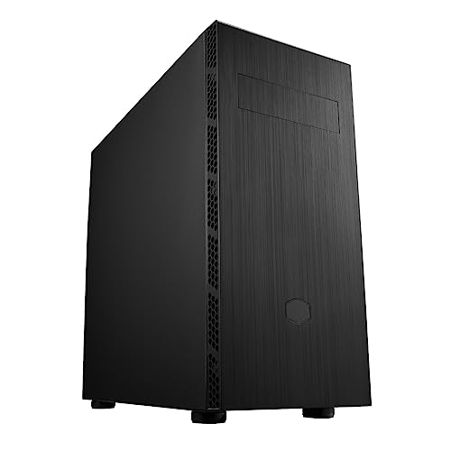 Cooler Master MasterBox MB600L V2 mit ODD – PC-Gehäuse mit seitlichen Mesh-Einlässen, verbesserte Kühlung und interne Abstände, belüftete Netzteilabdeckung, Frontplatte aus gebürstetem Stahl von Cooler Master