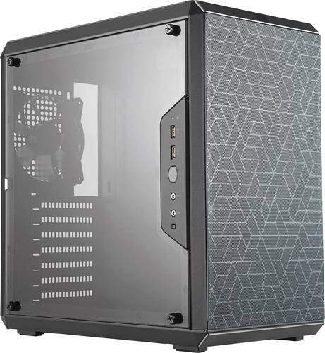 Cooler Master MasterBox Q500L Midi-Tower PC-Gehäuse Schwarz 1 vorinstallierter Lüfter, Seitenfenst von Cooler Master