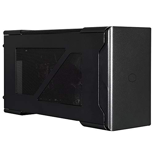 Cooler Master MasterCase EG200 Externes GPU-Gehäuse – Thunderbolt 3-kompatibles eGPU-Gehäuse, 1 PWM 92-mm-Lüfter, vollmodulares V550 SFX Gold-Netzteil, USB-Hub, vertikaler Laptop-Support – EU-Stecker von Cooler Master