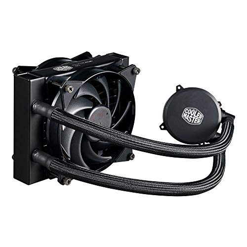 Cooler Master MasterLiquid Lite 120 Wasserkühler – 120mm Liquid Cooler, CPU Wasserkühlung mit dualer Dissipationspumpe und 120mm Luftausgleichslüfter von Cooler Master