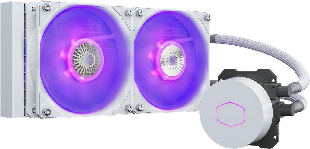 Cooler Master MasterLiquid ML240L V2 - White Edition - Prozessor-Flüssigkeitskühlsystem - (für: LGA1156, AM2, AM2+, AM3, LGA1155, AM3+, LGA2011, FM1, FM2, LGA1150, FM2+, LGA2011-3, LGA1151, AM4, LGA2066) - Aluminium - 120 mm von Cooler Master