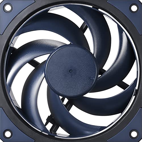 Cooler Master Mobius 120 Gehäuselüfter – 120mm Lüfter mit Ring-Blade-Design (PWM), extrem langlebiges Loop Dynamic Bearing (max. 63,1 CFM, 2,69 mmH2O, 22,6 dBA), abgeschrägter Air-Focus-Rahmen, Black von Cooler Master