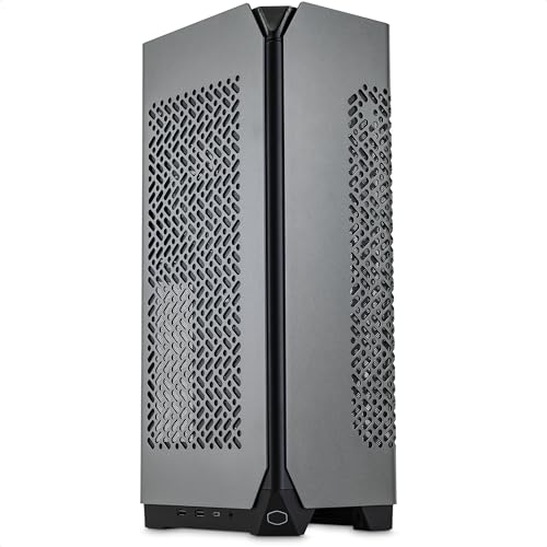 Cooler Master NCORE 100 MAX Mini-ITX SFF Tower-Gehäuse – maßgeschneiderter AIO-Kühler, 850 W SFX Gold ATX 3.0 Netzteil, einfache Installation, PCIe 4.0 Riser-Kabel und vertikale GPU-Halterung von Cooler Master