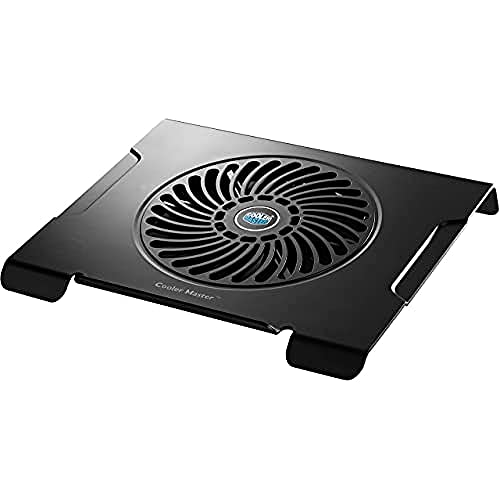 Cooler Master NotePal CMC3 Notebook-Kühler 'Leiser 200mm Lüfter, 700UPM, Kompatibel mit bis zu 15.6 Zoll Laptops' R9-NBC-CMC3-GP, Schwarz von Cooler Master