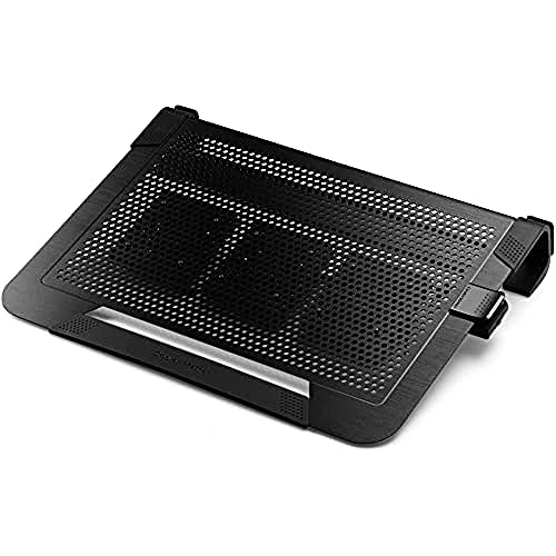 Cooler Master NotePal U3 PLUS Laptop-Kühler - 3 bewegliche 80mm Lüfter, Transportschutz, ergonomischer Aluminiumrahmen - Schwarz von Cooler Master