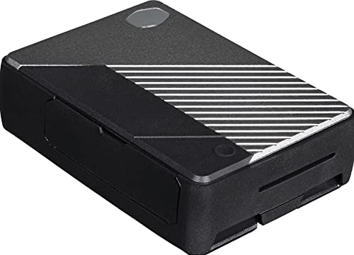 Cooler Master Pi Case 40 V2 - Schlanker Aluminiumrahmen mit programmierbarer Taste, integrierter passiver Kühlkörper, TPU geschützte Seitenanschlüsse, universelle Halterungen - Gun Metal Schwarz von Cooler Master