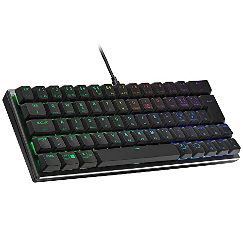 Cooler Master SK620 Kabelgebundene Gaming-Tastatur – Kompaktes 60%-Layout, flache mechanische Schalter, RGB-Beleuchtung pro Taste, On-the-Fly-Steuerung, macOS/Windows-kompatibel – QWERTY, IT Tastatur, Space Grey Cooler Master SK620 Kabelgebundene Gaming-Tastatur – Kompaktes 60%-Layout, flache mechanische Schalter, RGB-Beleuchtung pro Taste, On-the-Fly-Steuerung, macOS/Windows-kompatibel – QWERTY, IT Tastatur, Space Grey von Cooler Master