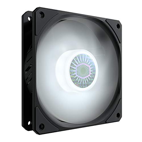 Cooler Master SickleFlow 120 V2 - Weißer LED Gehäuselüfter, Cooler Fan mit durchscheinenden Luftstromschaufeln, 62 CFM, 2,5 mmH2O, 8 bis 27 dBA von Cooler Master