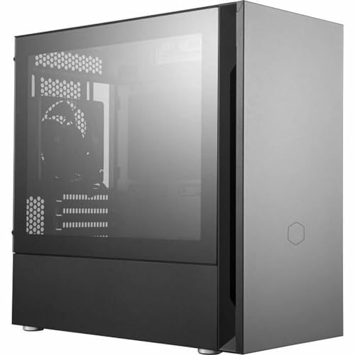 Cooler Master Silencio S400 TG Midi-Tower PC-Gehaeuse Schwarz 2 vorinstallierte Luefter, Seitenfenst von Cooler Master