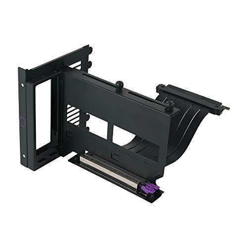 Cooler Master Universelle Vertikale Grafikkartenhalterung - GPU Halterung Kit Version 2 für ATX Gehäuse & PCI-E 3.0 Geräte, Modulare Grafikkartenunterstützung, Inklusive 165mm Riser Kabel V2 von Cooler Master