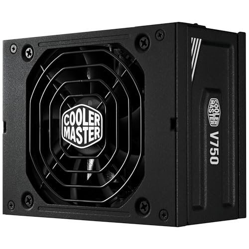 Cooler Master V750 SFX Gold ATX 3.1, EU-Stecker – 750 W 80 Plus Gold PC-Netzteil, vollmodulares Netzteil, SFF/mini-ITX-Netzteil, 92-mm-FDB-Lüfter, PCIe-5.1-Kabel, SFX-auf-ATX-Halterung - Schwarz Cooler Master V750 SFX Gold ATX 3.1, EU-Stecker – 750 W 80 Plus Gold PC-Netzteil, vollmodulares Netzteil, SFF/mini-ITX-Netzteil, 92-mm-FDB-Lüfter, PCIe-5.1-Kabel, SFX-auf-ATX-Halterung - Schwarz von Cooler Master