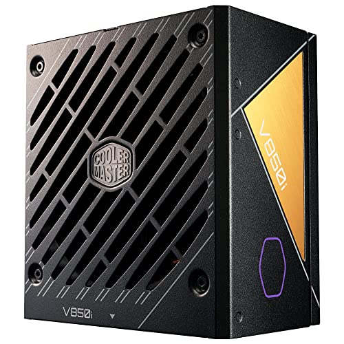 Cooler Master V850 Gold i Multi-Netzteil – 850 Watt PC-Netzteil, 80 Plus Gold, vollständig modular, halbdigital, ATX 3.0-Unterstützung, leiser 135mm FDB-Lüfter, Smart Thermal Control, MasterPlus+ von Cooler Master