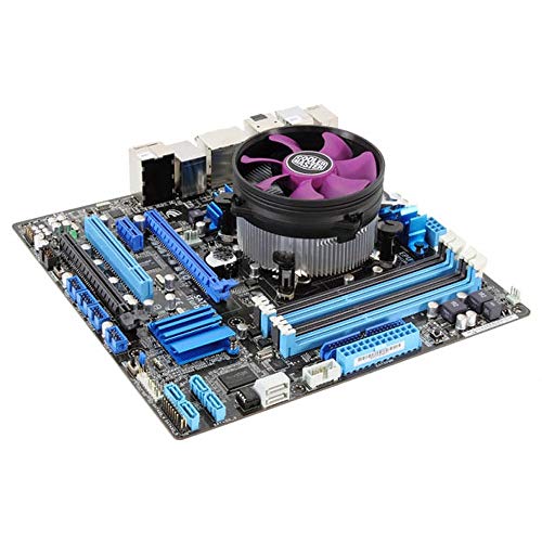 Cooler Master X Dream i117 CPU-Kühler für LGA 1200 Sockels - Low-Profile Kühlsystem mit 60.4 mm und kreuzförmigem Design, geräuscharmer 95mm Lüfter (19 dBA, 1800 U/min), Push-Pin-Clip-Installation von Cooler Master