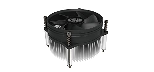 Cooler Master i50 CPU-Kühler für Intel LGA 1700-Sockel – 60,8 mm extra Flacher, superdünner Aluminium-Kühlkörper, leiser 92mm Lüfter (40,87 CFM, 1,93 mmH2O, 26,8 dBA, 2200 U/min) von Cooler Master