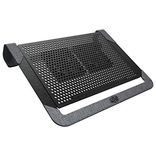 CoolerMaster Notepal U2 Plus V2 Laptop-Luftkühler, Zwei 80 mm bewegliche Lüfter, leichtes Aluminium-Kühlkissen, Polyesterfaser-Dacron und Aluminiummaterial, unterstützt Laptops bis zu 43,2 cm (17 von Cooler Master