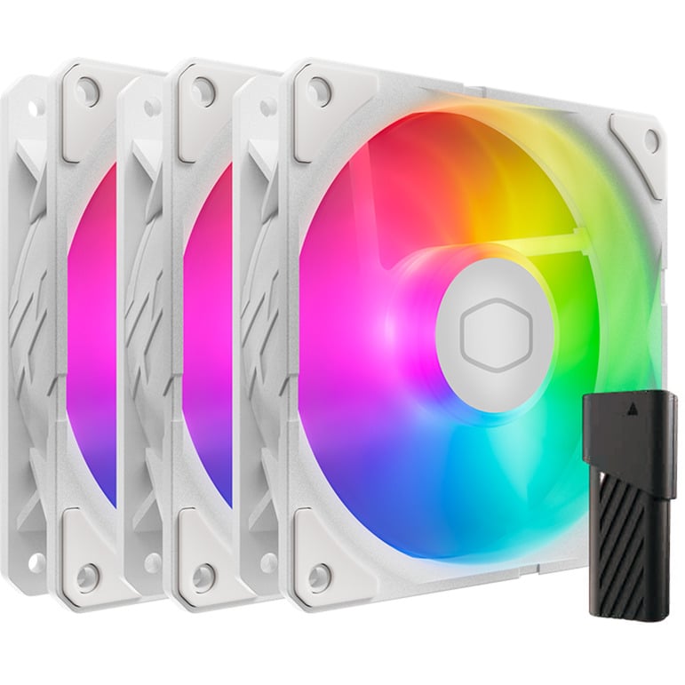 SickleFlow Edge 120 ARGB White Edition Fan Kit, Gehäuselüfter SickleFlow Edge 120 ARGB White Edition Fan Kit, Gehäuselüfter von Cooler Master