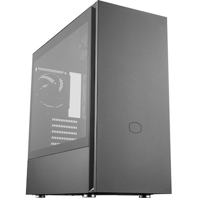 Cooler Master Silencio S600 Midi Tower ATX Gehäuse, Glasfenster, schallgedämmt von Coolermaster