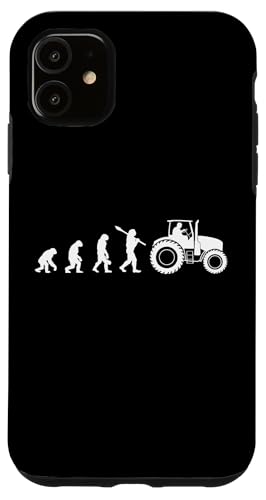 Hülle für iPhone 11 Landwirt Evolution Bauer Trecker Traktor lustiges Geschenk von Cooles Landwirtschaft Bauer Geschenk Designs