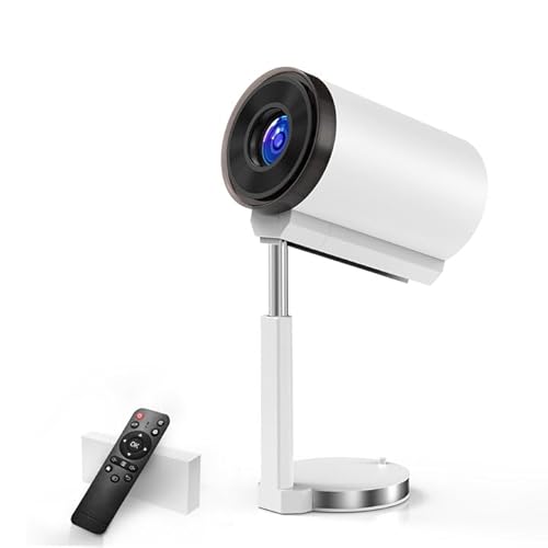 Mini-tragbarer Projektor 4K 1080p Full HD kompatibel mit Android 11 und Netflix-WiFi 6, automatische Keystone-Korrektur, Mini 180° drehbarer Heimkino-Projektor, geeignet für Handheld-Telefone/TV-Stick von Coolfell