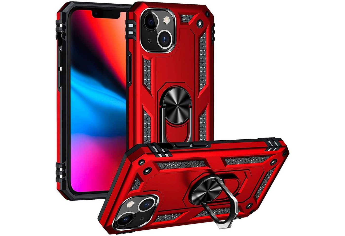 CoolGadget Handyhülle Armor Shield Case für Apple iPhone 13 Mini 5,4 Zoll, Outdoor Cover mit Magnet Ringhalterung Handy Hülle für iPhone 13 Mini CoolGadget Handyhülle Armor Shield Case für Apple iPhone 13 Mini 5,4 Zoll, Outdoor Cover mit Magnet Ringhalterung Handy Hülle für iPhone 13 Mini von Coolgadget