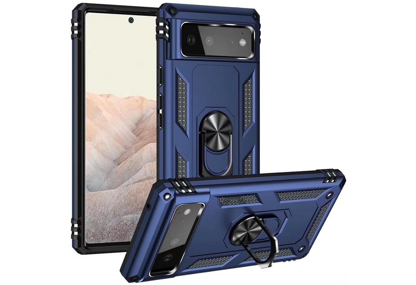 CoolGadget Handyhülle Armor Shield Case für Google Pixel 6 6,4 Zoll, Outdoor Cover Magnet Ringhalterung Handy Hülle für Pixel 6 CoolGadget Handyhülle Armor Shield Case für Google Pixel 6 6,4 Zoll, Outdoor Cover Magnet Ringhalterung Handy Hülle für Pixel 6 von Coolgadget